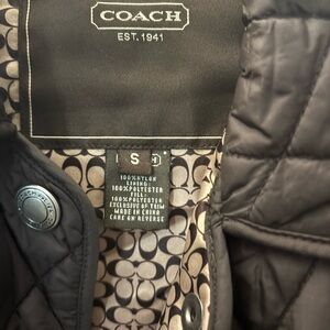 Coach Quilted Jacket with Patterned Lining